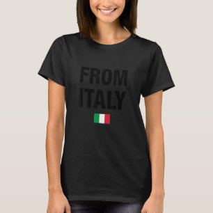 Proudly I Am From Italy Italia Illustration Graph T-Shirt