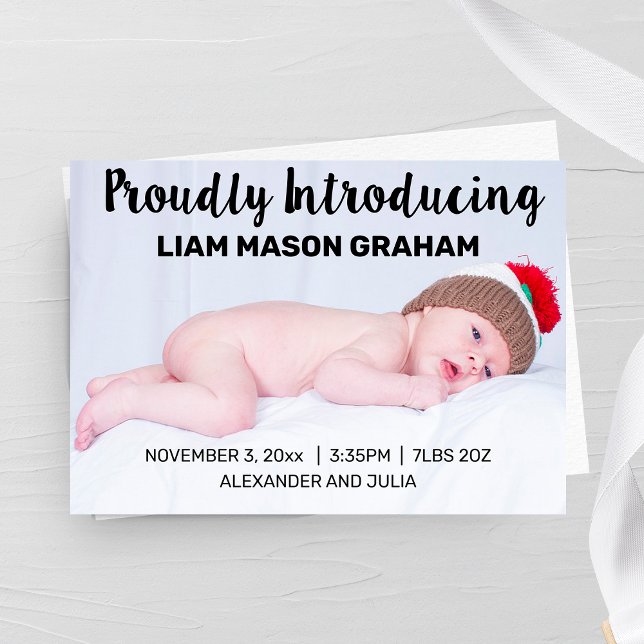 Proudly Introducing Birth Announcement (Creator Uploaded)