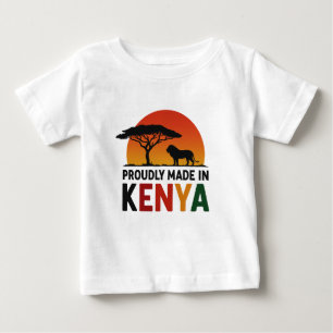 Proudly Made in Kenya African Safari  Baby T-Shirt