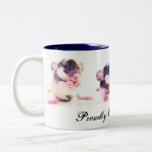 Proudly Owned by Rats! Two-Tone Coffee Mug