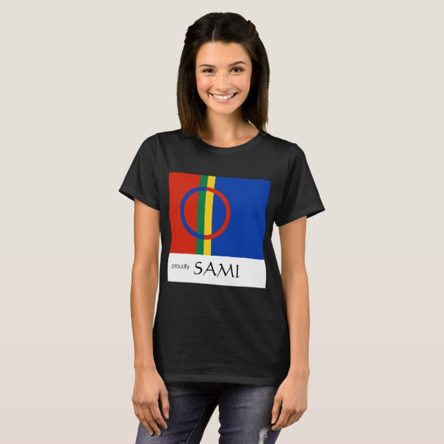 Proudly Sami women's dark T-Shirt (Front Full)