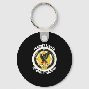 Proudly Served 2nd Field Artillery Regiment Army V Key Ring