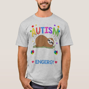 Proudly wear this cute sloth autism shirt to raise