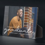 Proudly Written EDITABLE COLOR Graduation Plaque<br><div class="desc">Great keepsake to remember this special milestone in life. Background colour can be customised online! Matching items can be found on our website: www.berryberrysweet.com or upon request.</div>