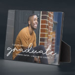 Proudly Written EDITABLE COLOR Graduation Plaque<br><div class="desc">Great keepsake to remember this special milestone in life. Background colour can be customised online! Matching items can be found on our website: www.berryberrysweet.com or upon request.</div>