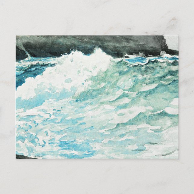 Prouts Neck, fine art painting by Winslow Homer,   Postcard (Front)