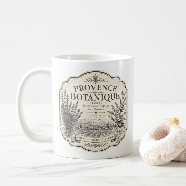 provcence botanique mug  (With Donut)