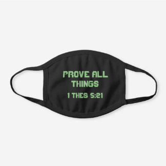 Prove All things Black Cotton Face Mask
