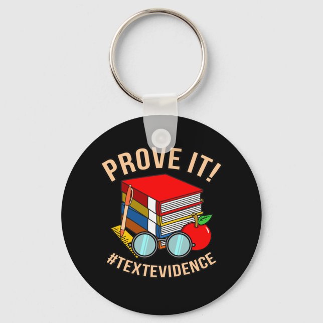 Prove Text Evidence English Language Teacher Key Ring (Front)