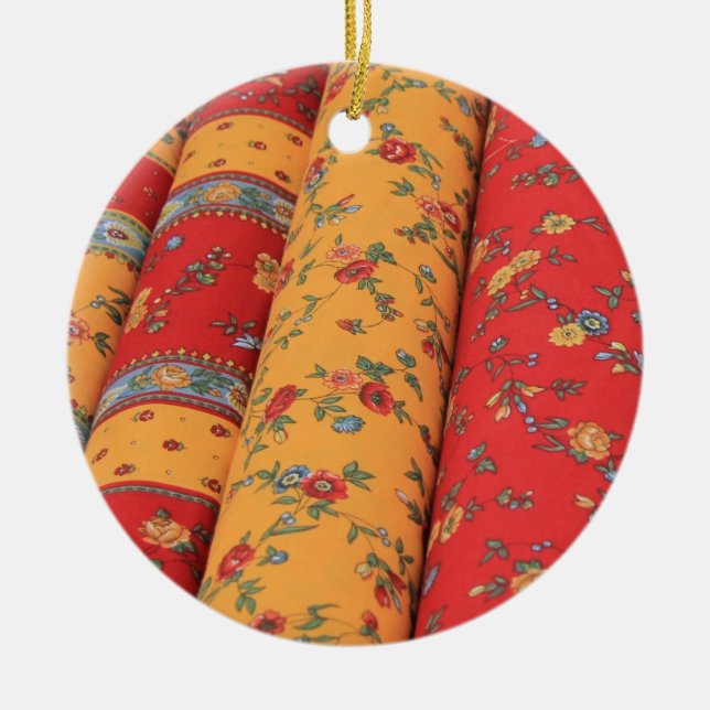 Provencal textile Christmas ornament (Front)