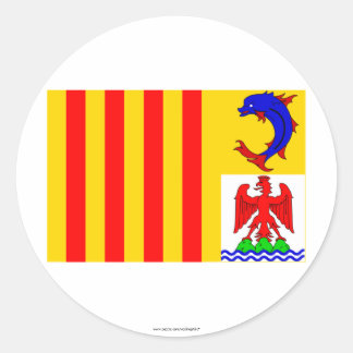 Provence-Alpes-Côte-d'Azur flag Classic Round Sticker
