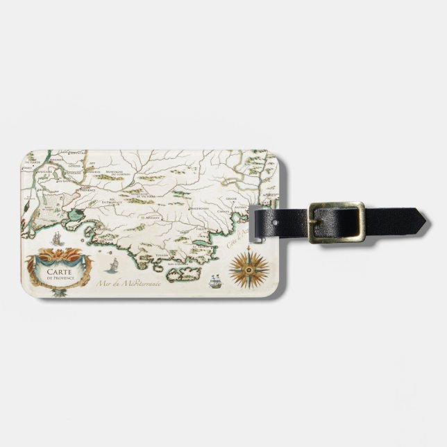 Provence Carte Luggage Tag (Front Horizontal)