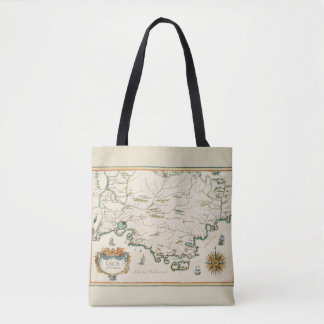 Provence Carte Tote Bag All-Over Print