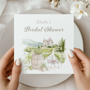 Provence Elegant Chateau French Country Bridal Napkin
