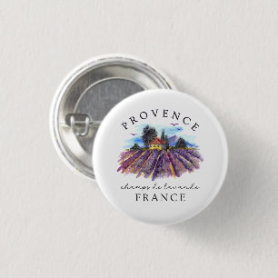 Provence France – Lavender Fields 3 Cm Round Badge