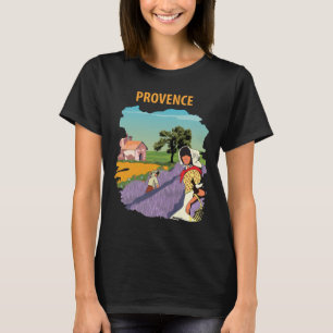 Provence France Lavender Retro Travel T-Shirt