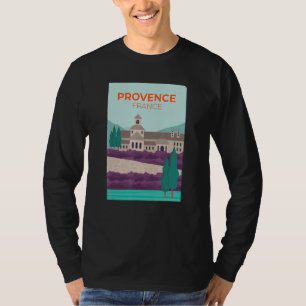 Provence France Picture Illustration Lavender T-Shirt