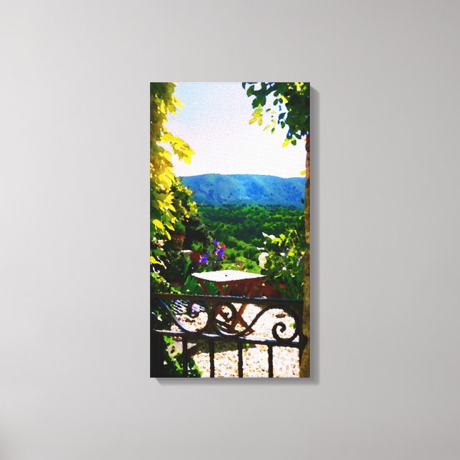 Provence garden view canvas print (Front)