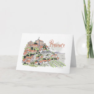 Provence Gordes greeting card