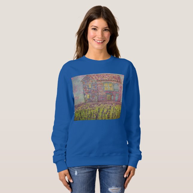 Provence House and Lavender Fields Sweatshirt (Front Full)