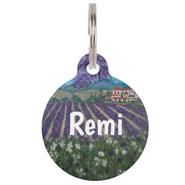 provence Pet ID Tag - Personalise Name (Front)
