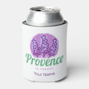 Provence Retro Lavender French Riviera France Can Cooler