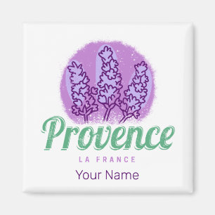Provence Retro Lavender French Riviera France Magnet