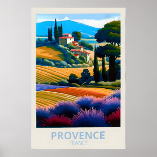 Provence South of France Travel Art Poster print 1