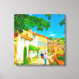 Provence village of Menerbes, France. Canvas Print
