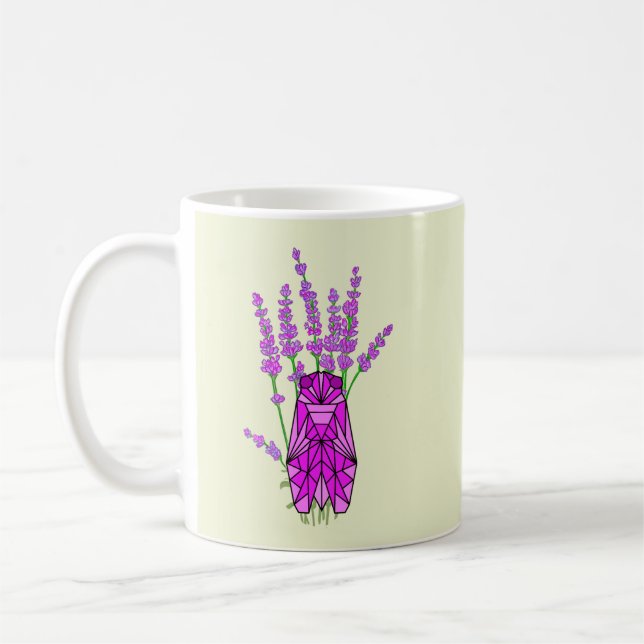 Provence with cicada and lavender on a coffee cup. mug (Left)