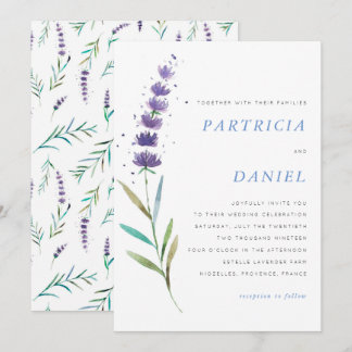 Provencial Summer Wedding Invitation