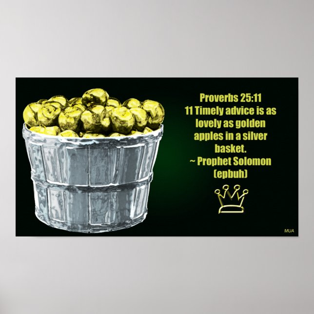 Proverb 25:11 Poster (Front)