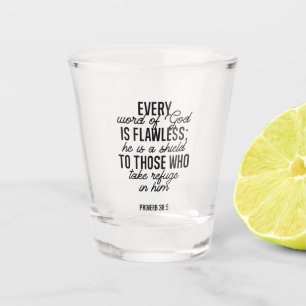 Proverb 30:5 Bible Verse Shot Glass