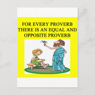 proverb proverb postcard