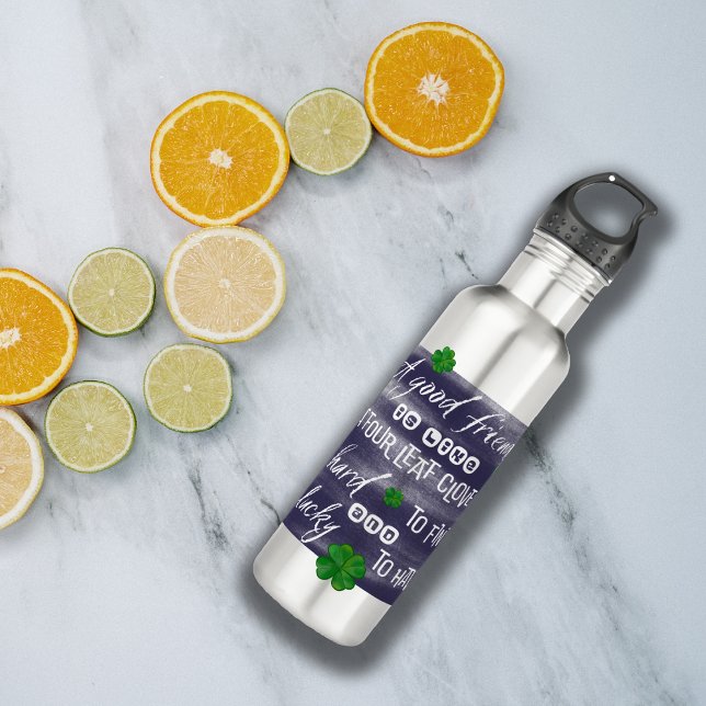 Proverbe sur l’amitié-Friendship proverb 710 Ml Water Bottle (Creator Uploaded)