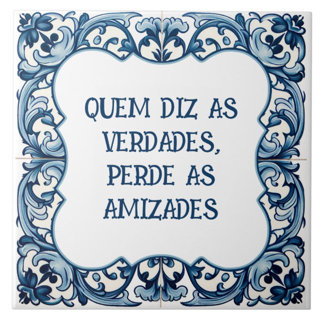 Provérbio português tile (Front)