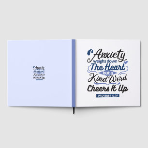 Proverbs 12:25 Bible Verse – Kind Word Art Guest Book