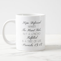 Proverbs 13:12 Hope Bible Verse Mug
