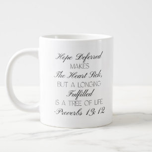 Proverbs 13:12 Hope Bible Verse Mug 
