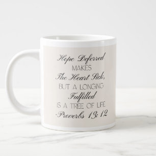 Proverbs 13:12 Hope Bible Verse Mug 