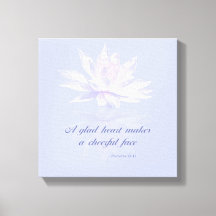 Proverbs 15:13 | Bible Verse | Lavender Water Lily