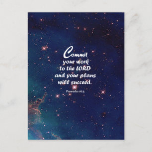 Proverbs 16:3 postcard