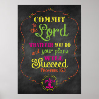 Proverbs 16:3 Poster