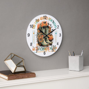 Proverbs 16:9  large clock