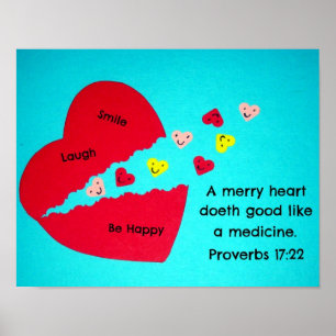 Proverbs 17:22 poster