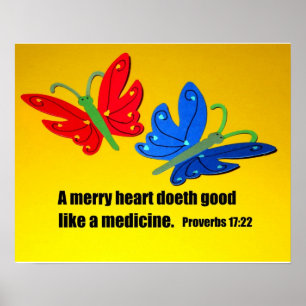 Proverbs 17:22 poster
