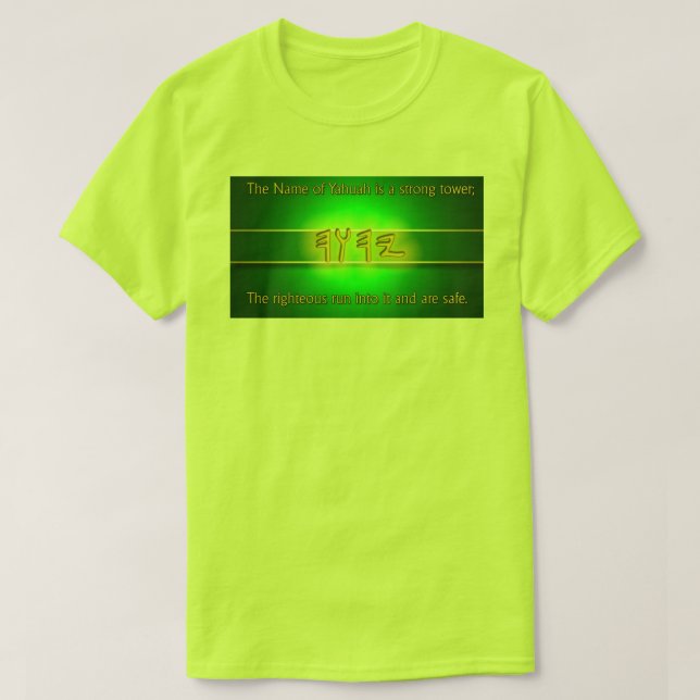 Proverbs 18:10 Shirt (Design Front)