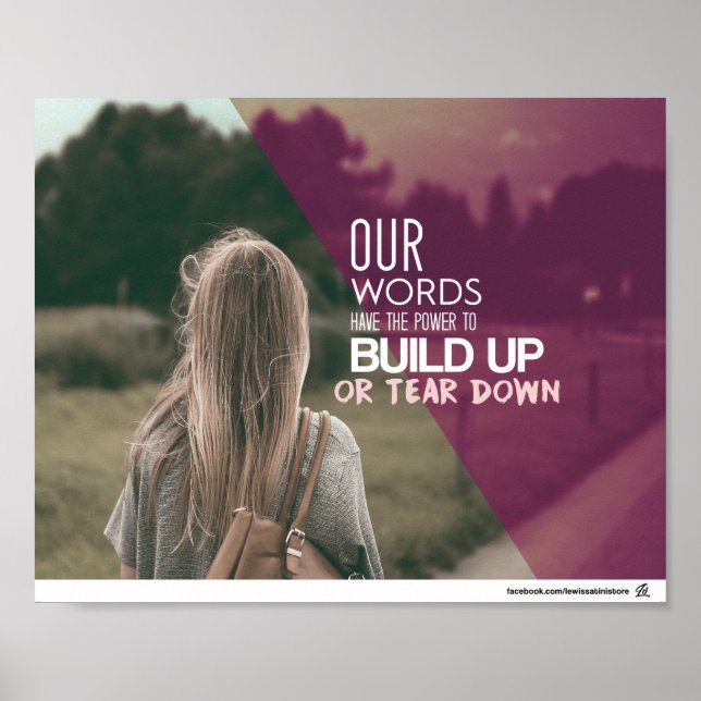 Proverbs 18:21 - The power of tongue Poster (Front)