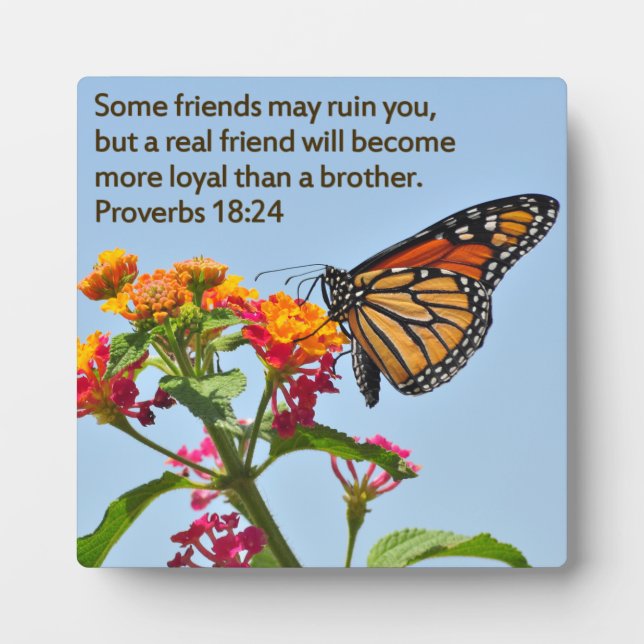Proverbs 18:24 plaque (Front)