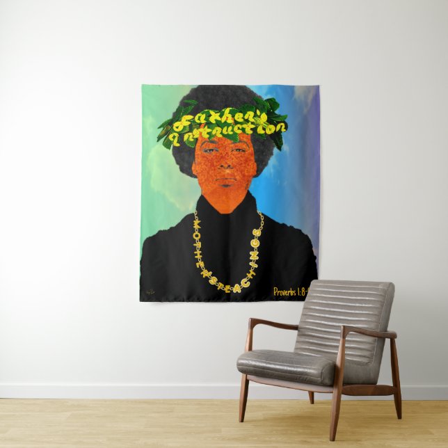 Proverbs 1:8-9 Art Tapestry (In Situ)